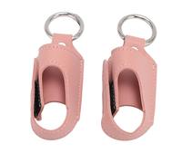 HUSHUI Support Polyvalent en Cuir PU pour Inhalateur D'asthme, Rangement sécurisé pour la Maison et Les Voyages, 2 Pièces (Rose)