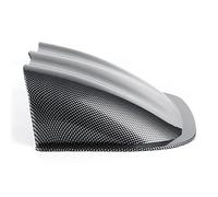 HUSHUI Support Universel de Dosette de Jauge Triple de Tableau de Bord, Support de Compteur à 3 Trous pour Tableau de Bord de Voiture, ABS Noir (Modèle en fibre de carbone)