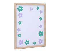 HUSHUI Tableau Blanc Effaçable à Sec, Cadre en Bois Durable pour L'organisation du Bureau à Domicile 40x30cm (Tapez B)