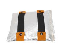 HUSHUI Tampon à Main de Soudage, Coussin Protecteur Isolant Chauffant avec un Support en Papier D'aluminium et Cuir PU Ignifuge, pour la Chaudière Industrielle Coupant la en Métal