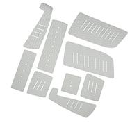 HUSHUI Tapis Antidérapant de Surf EVA, Coussin de Traction Confortable et Durable pour Planches de Surf, Planches à Pagaie, Paquet de 9 (Gris)