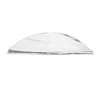 HUSHUI Tapis de Foyer Rond Gris argenté Résistant à la Chaleur, Coussin de Protection pour Gril Extérieur pour Terrasse et Terrasse, 1 unité (91 cm)