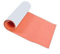 HUSHUI Tapis de Traction Antidérapant EVA, Poignée de Pont Rainurée en Diamant pour Planches de Surf et Paddleboards 2.2x0.71m (Rouge)