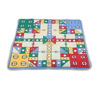 HUSHUI Tapis D'échecs Volant, Couverture de Jeu Interactive Douce pour Enfants et Parents, Tapis Rampant Non Toxique 90x90cm avec 16 Pièces D'échecs (Pièces en Plastique 90 * 90 cm)
