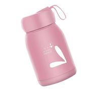 HUSHUI Tasse Isolée à Double Couche, Tasse de Voyage en Forme de Lapin Mignon pour les Activités de Plein Air, Pratique, en Verre de 330ml, Légère (Rose)