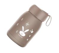 HUSHUI Tasse Isolée à Double Couche, Tasse de Voyage en Forme de Lapin Mignon pour les Activités de Plein Air, Pratique, en Verre de 330ml, Légère (Café)