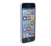 HUSHUI Téléphone d'apprentissage de L'anglais pour bébé, Jouet Amusant, Design de Dessin animé, écran Tactile Musical pour Le Développement de la Petite Enfance, Plastique de qualité Supérieure de