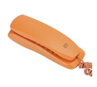 HUSHUI Téléphone de Bureau Filaire Orange Mince pour Bureau à Domicile, Cadeau pour Personnes âgées, Matériau ABS Léger