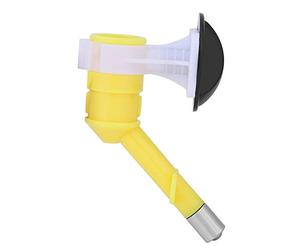 HUSHUI Tête de Bouteille pour Animaux de Compagnie pour Chats et Chiens, Distributeur d'eau Durable pour Une Utilisation Intérieure et Extérieure, Facile à Installer, Jaune, 1 unité