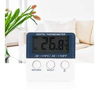 HUSHUI Thermomètre Numérique avec Sonde pour Utilisation Intérieure et Extérieure Moniteur de Température de Haute Précision en Matériau ABS Durable