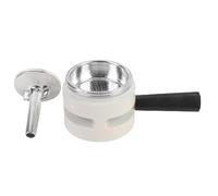 HUSHUI Thermostat de Remplacement pour Cafetière Moka, Double Valve en Aluminium, 2 Tasses, Anti-surextraction, Accessoires (Blanc)
