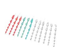 HUSHUI Tiges Répulsives pour Oiseaux, 12 Pièces, Dispositif en Spirale Réfléchissant pour éloigner Les Oiseaux du Jardin et du Patio, Plastique Respectueux de la Faune, 29 Cm