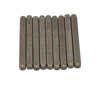 HUSHUI Timbres Numériques en Métal 9 Pièces, Outil de Gravure en Acier à Haute Teneur en Carbone pour Bijoux à Bricoler Soi-même Artisanat en Cuir et Bois