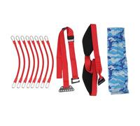 HUSHUI Tirez Le Groupe D'assistance Band Latex Réglable Pull Up Assist System pour Chin Up Strength Training Home Gym Workout (Rouge)