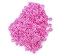 HUSHUI Tranches D'ongles de Fruits 10g, Tranches Décoratives Colorées en Argile Polymère pour les Projets de Nail Art et de Bricolage (citron rouge)