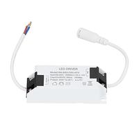 HUSHUI Transformateur de Pilote LED 24W, Alimentation à Courant Constant Haute efficacité pour éclairage LED 300mA ABS 1 Pièce