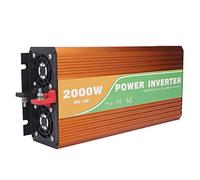 HUSHUI Transformateur de Tension Durable D'inverseur de Puissance d'onde Sinusoïdale de 2000 W pour des Bateaux et des Maisons de RVs en Alliage D'aluminium 1 unité (DC12V)