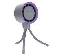 HUSHUI Tripode du Ventilateur D'oscillation à 360 Degrés à 360 Degrés à 360 Degrés sur une Batterie sur le Ventilateur Flexible 4000mAH (Gris)