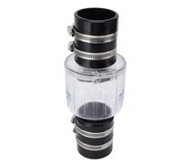 HUSHUI Valve D'échec de Pompe de Puisard Silencieux, Clapet à Cocher à Ressort à Ressort à Ressort avec Corps Clair pour les Performances de Fuite, Installation Facile pour CV-150