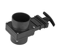 HUSHUI Vanne de Vanne D'eau pour Camping-car de 63 Mm, D'égout en ABS de Grand Diamètre avec Tige Trempée et Joint en Caoutchouc, pour Installation de Remplacement de Caravanes,