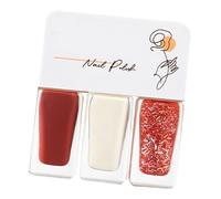 HUSHUI Vernis à Ongles Facile à Décoller, Séchage Rapide et Belles Couleurs pour Femme, Idéal pour le Bal et les Rendez-vous, Lot de 3 (T03)