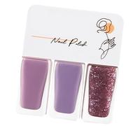 HUSHUI Vernis à Ongles Facile à Décoller, Séchage Rapide et Belles Couleurs pour Femme, Idéal pour le Bal et les Rendez-vous, Lot de 3 (T09)