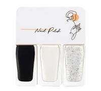 HUSHUI Vernis à Ongles Facile à Décoller, Séchage Rapide et Belles Couleurs pour Femme, Idéal pour le Bal et les Rendez-vous, Lot de 3 (T15)