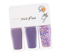 HUSHUI Vernis à Ongles Facile à Décoller, Séchage Rapide et Belles Couleurs pour Femme, Idéal pour le Bal et les Rendez-vous, Lot de 3 (T08)
