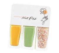 HUSHUI Vernis à Ongles Facile à Décoller, Séchage Rapide et Belles Couleurs pour Femme, Idéal pour le Bal et les Rendez-vous, Lot de 3 (T10)
