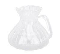 HUSHUI Verre de Serveur de café, Thermoscope Transparent à la Main de 500 Ml Prime à Main sur une Cafetière avec Conception de Bec pour Home Office Cafe