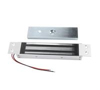 HUSHUI Verrouillage Magnétique électrique à Porte Unique 180 Kg Force de Maintien DC12V NC Mode en Aluminium Lock électromagnétique en Alliage en Bois Porte de Feu en Métal en Bois de