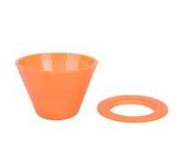 HUSHUI Verser sur le café Dripper Food Grade Pp Flat Bottom Coffee Brewing Filtre For Home Restaurant (Orange)