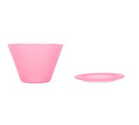 HUSHUI Verser sur le café Dripper Food Grade Pp Flat Bottom Coffee Brewing Filtre For Home Restaurant (Rose)