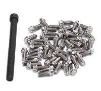 HUSHUI Vis de Roue de Voiture RC en Acier Inoxydable, avec Tournevis, Outils pour Voitures sur Chenilles 1/10 RC, Pièces de Rechange de Haute qualité, 50 Pièces (Quoi)