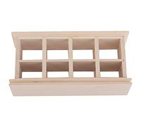 HUSHUI Vitrine de Gâteaux pour Maison de Poupée à L'échelle 1/12, Vitrine de Boulangerie Miniature Exquise, Parfaite pour la Décoration de Maison de Poupée, en Bois Composite Durable, Taille 15,2 X