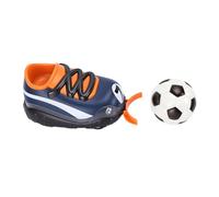 HUSHUI Voiture RC, Jouet de Chaussure de Football télécommandé 2,4 GHz avec Lumière LED et Ballon de Football, pour Enfants Garçons Cadeaux d'anniversaire de Noël (Orange)