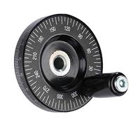 HUSHUI Volant en Bakélite de Haute qualité pour Fraiseuses et Tours, Volant Solide de 63 Mm avec Poignée, Accessoire de Remplacement Durable