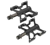 HUSHUI Wake Pédales de Roulement de Vélo en Alliage D'aluminium CNC Durable avec 3 Roulements pour Vélos de Montagne et de Route 2 Unités 105 X 73,7 X 17,1 Mm (Noire)
