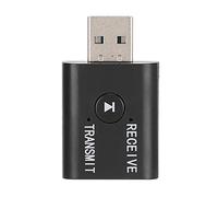 HUSHUI Yet-TR6 Bluetooth 5.0 émetteur Récepteur Adaptateur Puissant pour Le Streaming de Musique et Les Appels avec connectivité USB et AUX