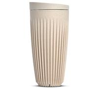 HUSKEE Tasses à café avec couvercles - Tasse à café réutilisable avec ailettes uniques pour expresso, cappuccino, américain, moka - Tasses à latte isothermes et portables fabriquées avec des coques de