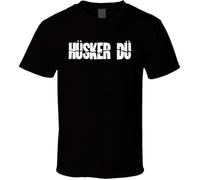 Husker du Punk Rock Retro Logo Cool Music T Shirt Black L