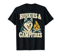 Huskies et Feux de Camp Husky de Sibérie T-Shirt