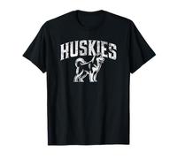 Huskies Mascot 3 pour Joueurs et Fans Imprimé Vieilli T-Shirt