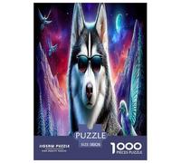 Husky 1000 Pièces Animaux Puzzle Défi Jouet Jeu Éducatif Décoration D'intérieur Adultes Et Enfants À Partir Art Mural Cadeau 38x26cm/1000pcs