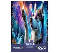 Husky 1000 Pièces Animaux Puzzle Défi Jouet Jeu Familial Puzzles Décorationd’intérieur Adultes Art Mural Cadeau 38x26cm/1000pcs