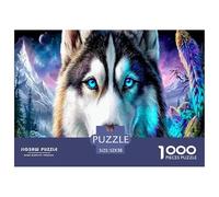 Husky 1000 Pièces Animaux Puzzle Défi Jouet Jeu Familial Unique Home Decor Adultes Et Enfants À Partir Art Mural Cadeau 52x38cm/1000pcs