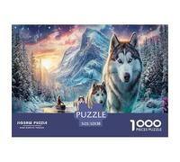 Husky 1000 Pièces Animaux Puzzle Défi Jouet Jeu Familial Unique Home Decor Adultes Et Enfants À Partir Art Mural Cadeau 52x38cm/1000pcs