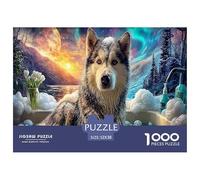 Husky 1000 Pièces Animaux Puzzle Défi Jouet Jeu Familial Unique Home Decor Adultes Et Enfants À Partir Art Mural Cadeau 52x38cm/1000pcs