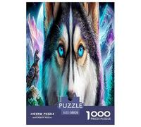 Husky 1000 Pièces Animaux Puzzle Défi Jouet Jeu Familial Unique Home Decor Et Enfants À Partir De 14+ Ans Art Mural Cadeau 38x26cm/1000pcs