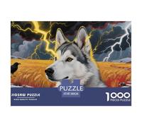 Husky 1000 Pieces Faune Sauvage Puzzle pour Adulte Détente & Relaxation De l'art De La DécoRation Moderne Adultes Et Enfants Dès 14 Ans 38x26cm/1000pcs